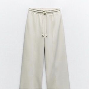 Zara Cream Track Pants